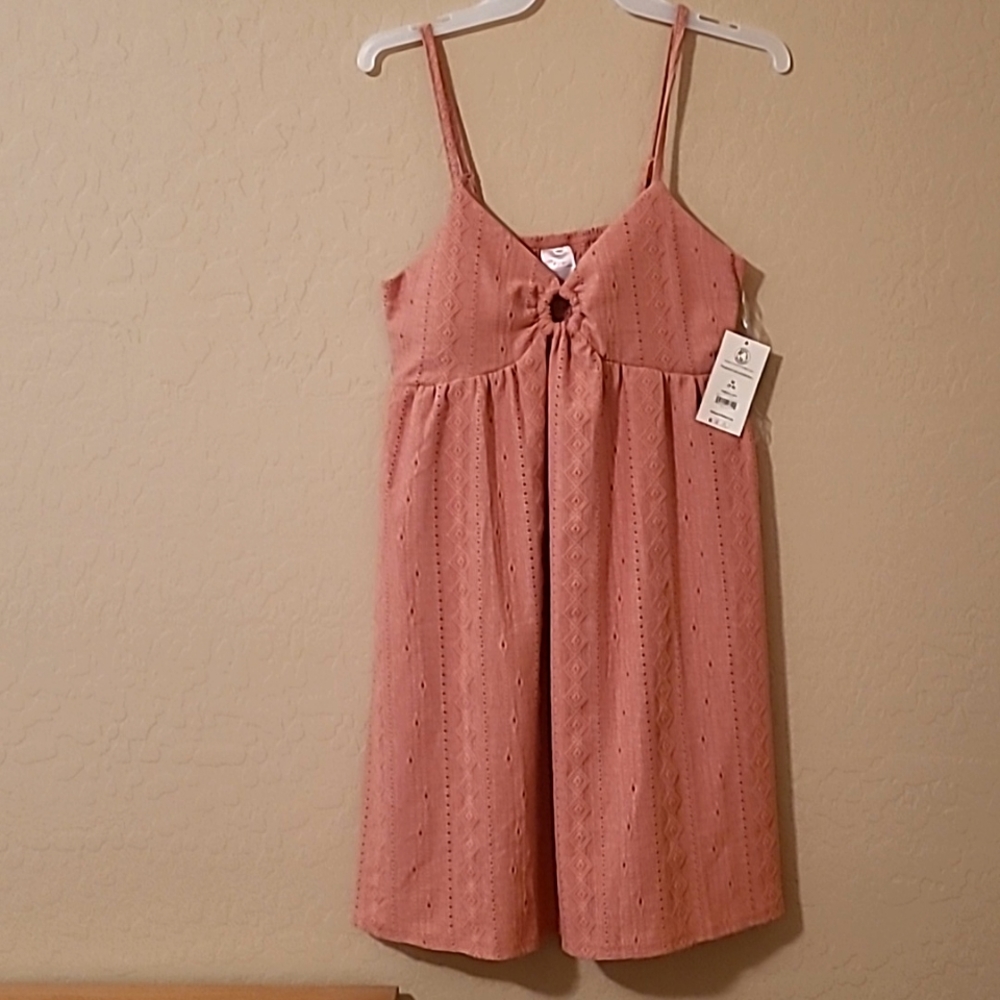 No Boundaries...M (7-8)  Peach Baby Doll Dress.